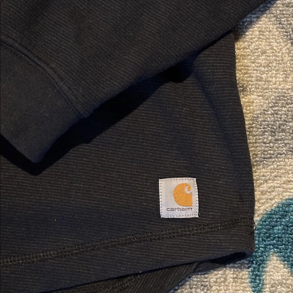 Carhartt Men's Dark Sweatshirt with 1/4 Zip - Picture 3 of 4